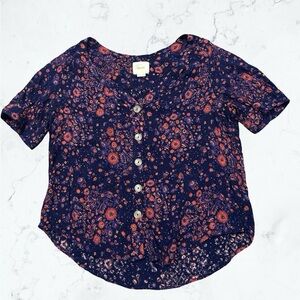 Maeve Navy Floral Top